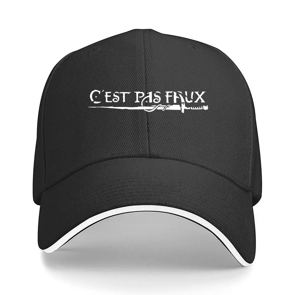 

Cest Pas Faux — бейсболка-сэндвич с французским текстом, юмором и тематическим дизайном