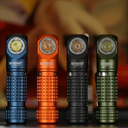 Mankerlight E03H III 1200 Lumens AA / 14500 Flashlight Pocket Everyday Carry Flashlight with Multi-Purpose Filters, Magnet Tail