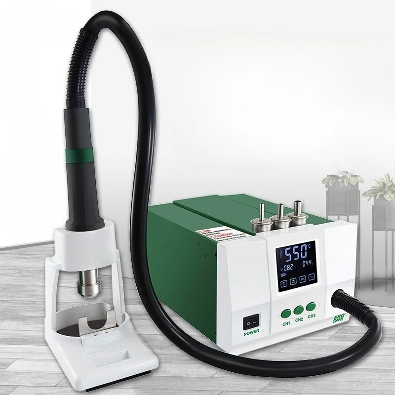 1200W LCD Touch Digital Display Hot Air Rework Station Industrial Welding Table