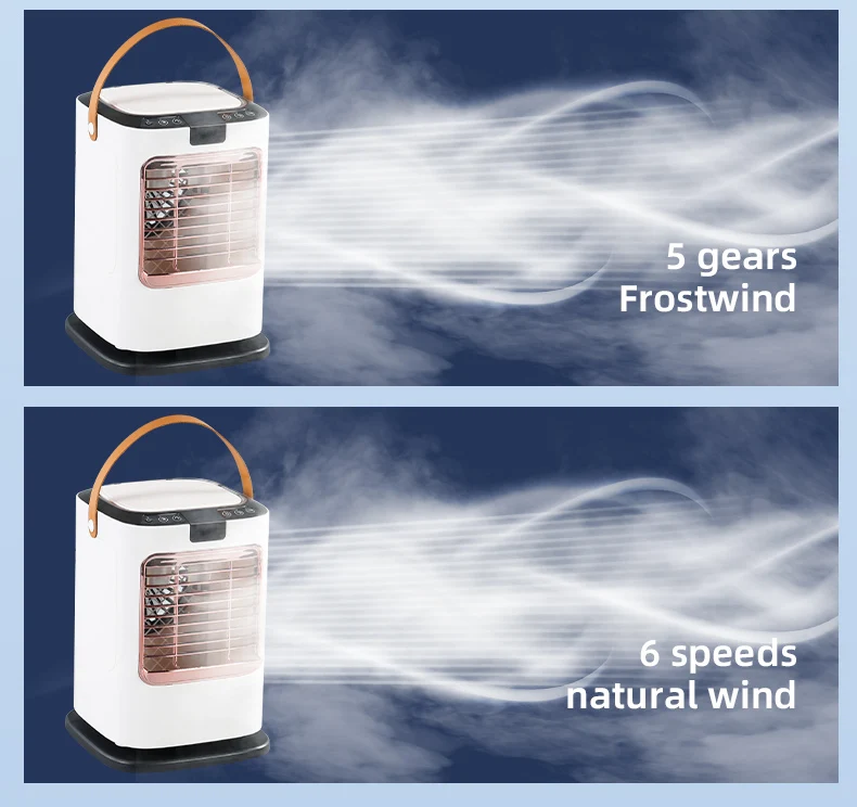 Humidification Refrigeration Small Fan Portable Mini Electric Cooling Fan 2nd Generation Negative Ion Desktop Fan Healthy Cool