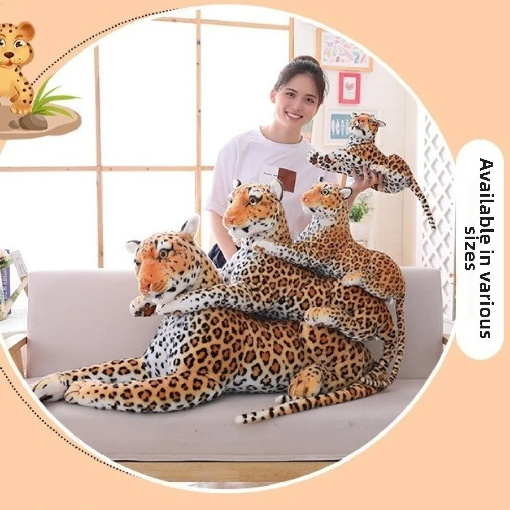 Panther Lifelike Leopard Soft Cotton Simulated Simulated Forest Animal