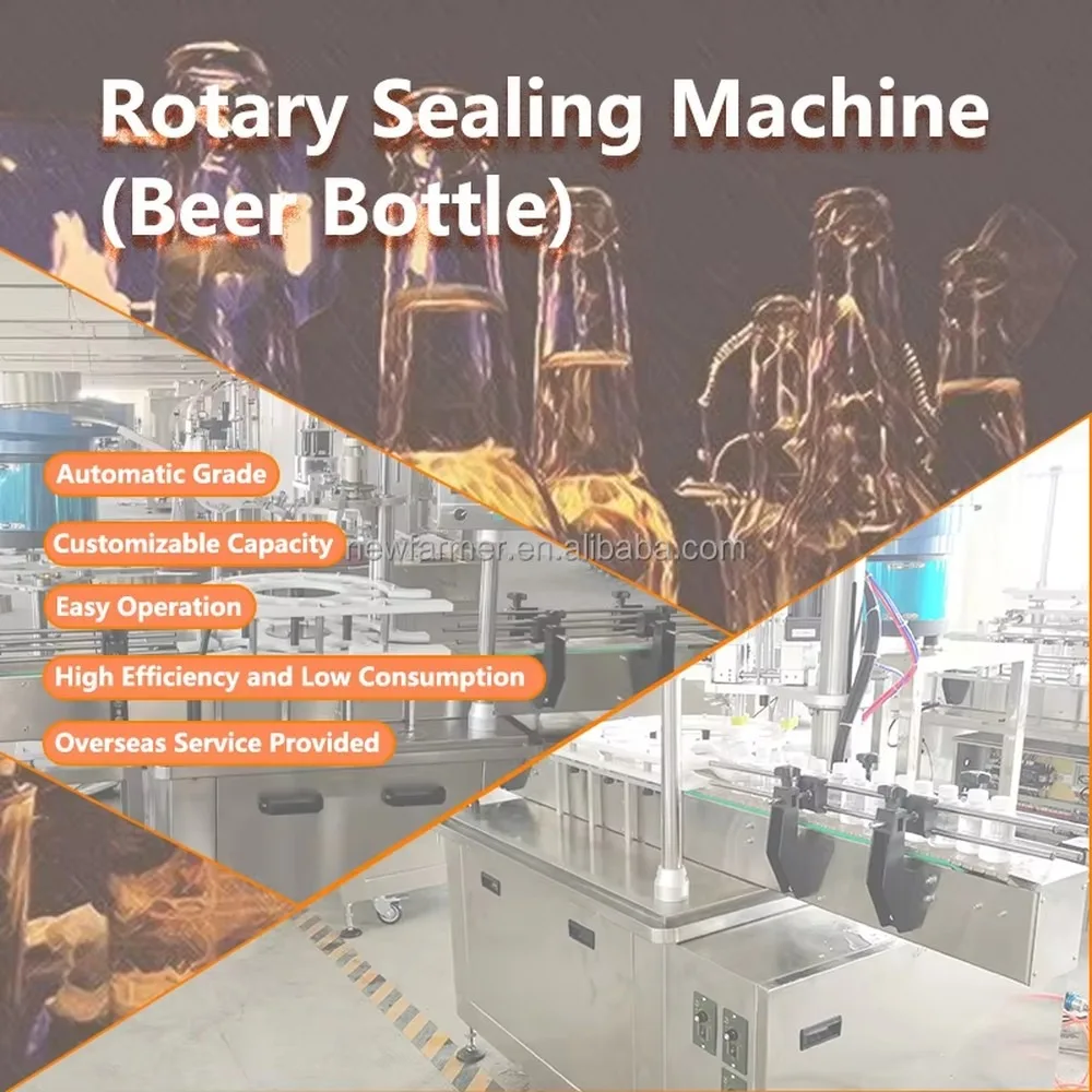 Automatic Aluminum Capping Machine Rotary Capping 2000 Bottles Single Head Customizable for Small Business