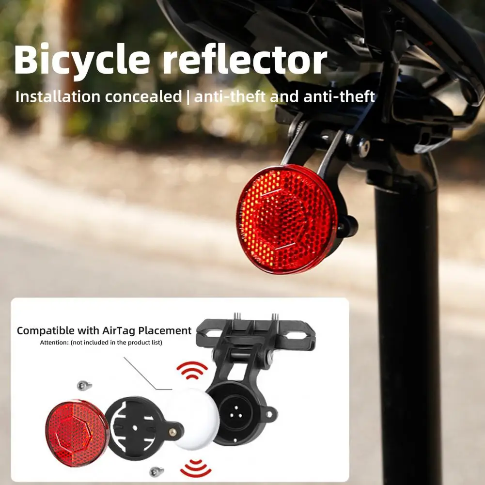 

Simple Installation Bicycle Rear Light Universal Bike Reflective Tail Light with Airtag Locator Mount for Mtb Road for Enhanced