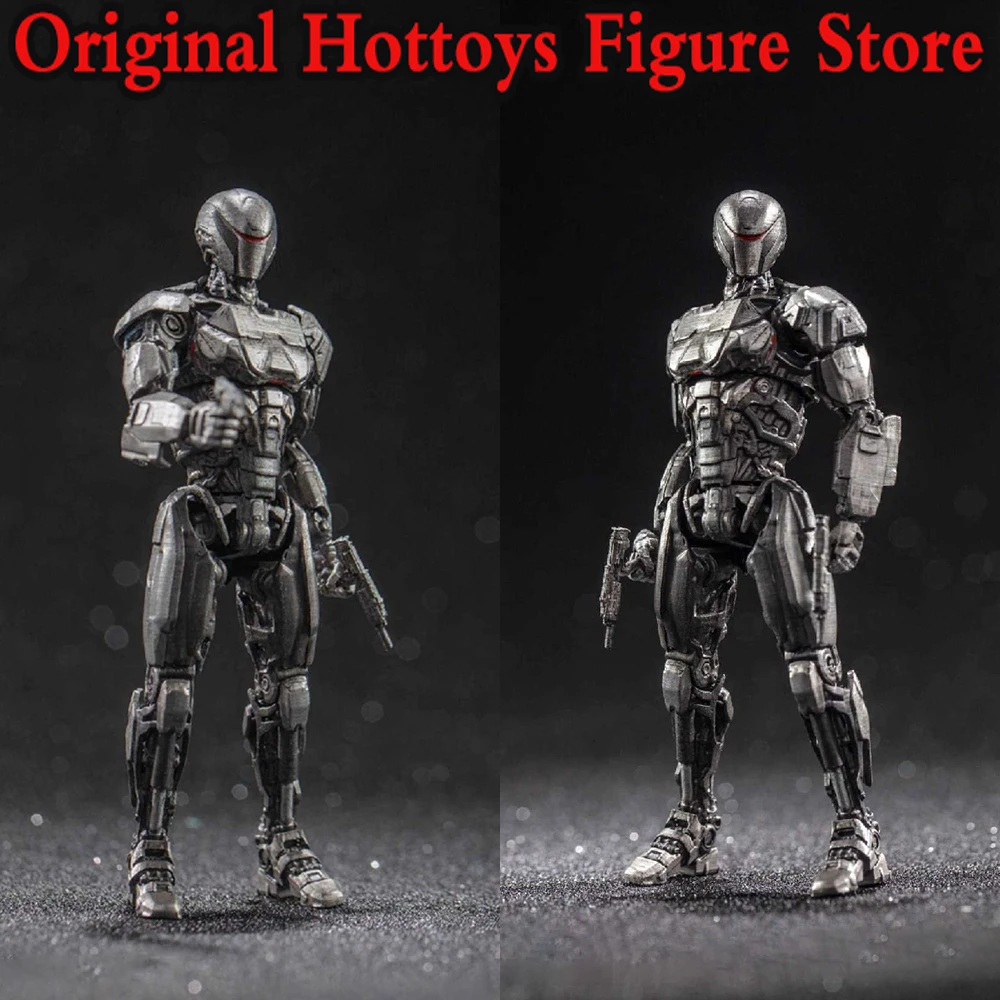 In Stock HIYA 1/18 Scale Male Soldiers RoboCop Intelligent EM208 Robot Full Set About 10cm Action Figure Doll Collection