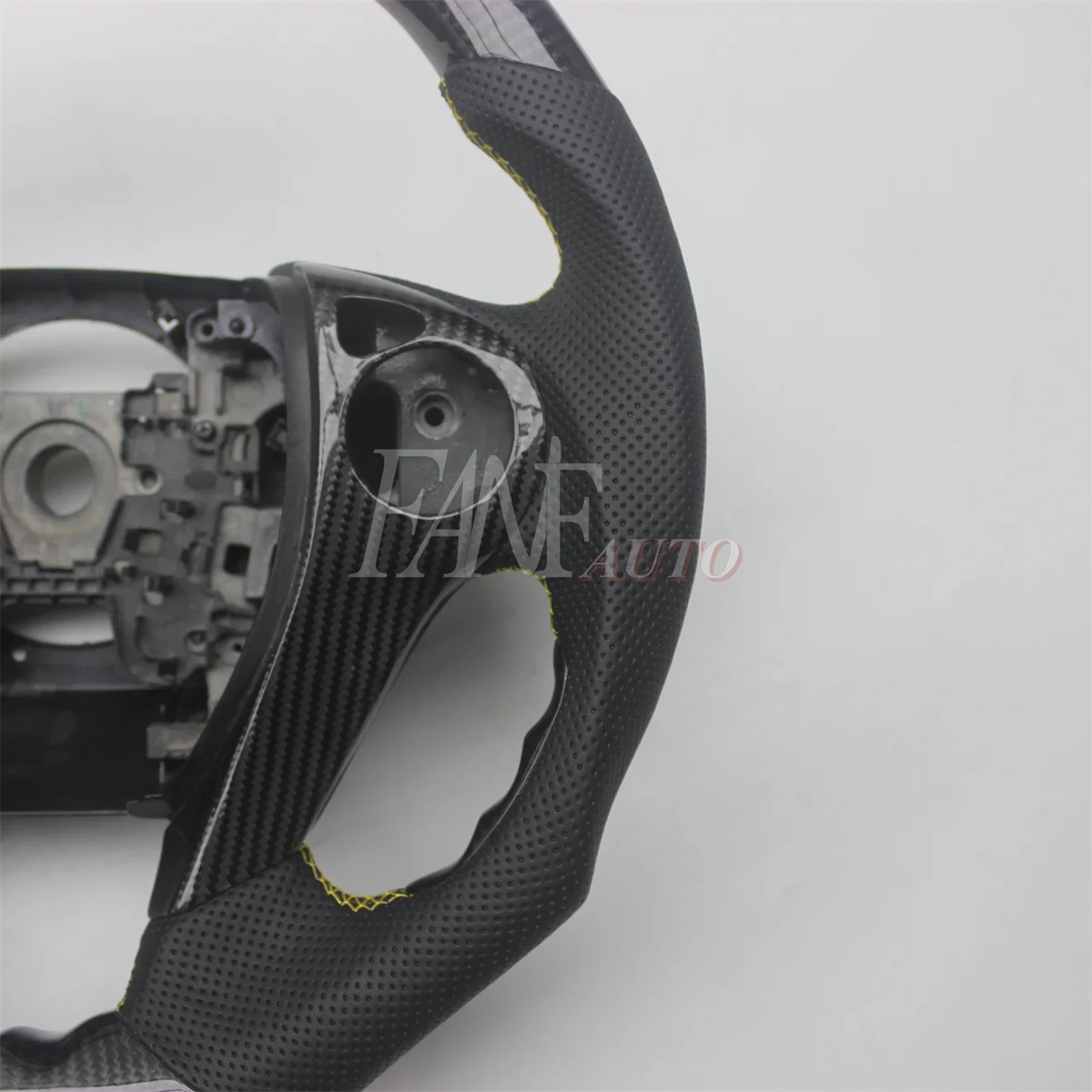 Replacement Real Carbon Fiber Steering Wheel with Leather for Honda Accord 2013-2017 9TH