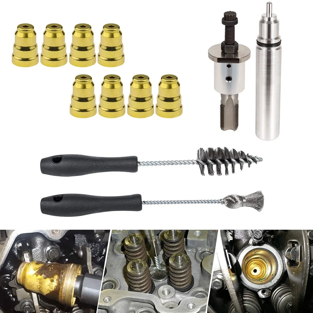 Herramienta de extracción e instalación de copa de manguito de inyector con Kit de piezas 1994-2003 para Ford Powerstroke 7.3L y Navistar