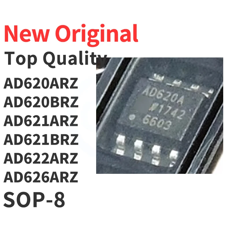 

(10 Pieces) AD620ARZ AD620BRZ AD621ARZ AD621BRZ AD622ARZ AD626ARZ AD627ARZ AD627BRZ AD628ARZ AD629ARZ AD629BRZ SOP8 New Original
