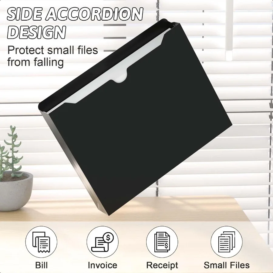 سترات ملفات بلاستيكية مقاس 12 حزمة مجلدات جيب ملف مانيلا معززة مجلدات ملفات شديدة التحمل مع علامة تبويب مقطوعة مستقيمة 2