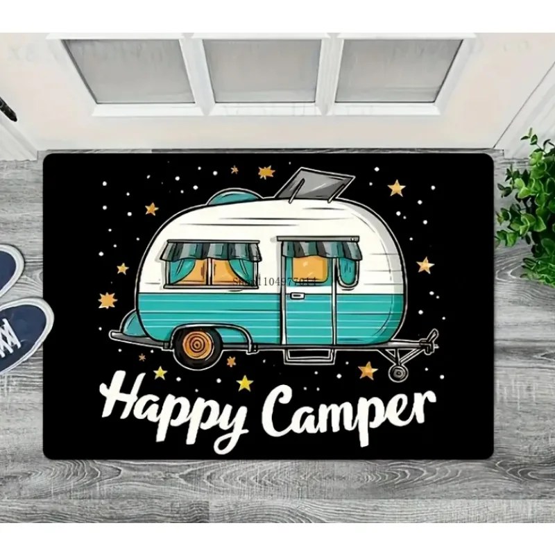 سجادة ترحيب لباب التخييم في الهواء الطلق، مناسبة لغرفة النوم وغرفة المعيشة وغرفة الطعام والمطبخ وحصيرة أرضية مدخل الحمام