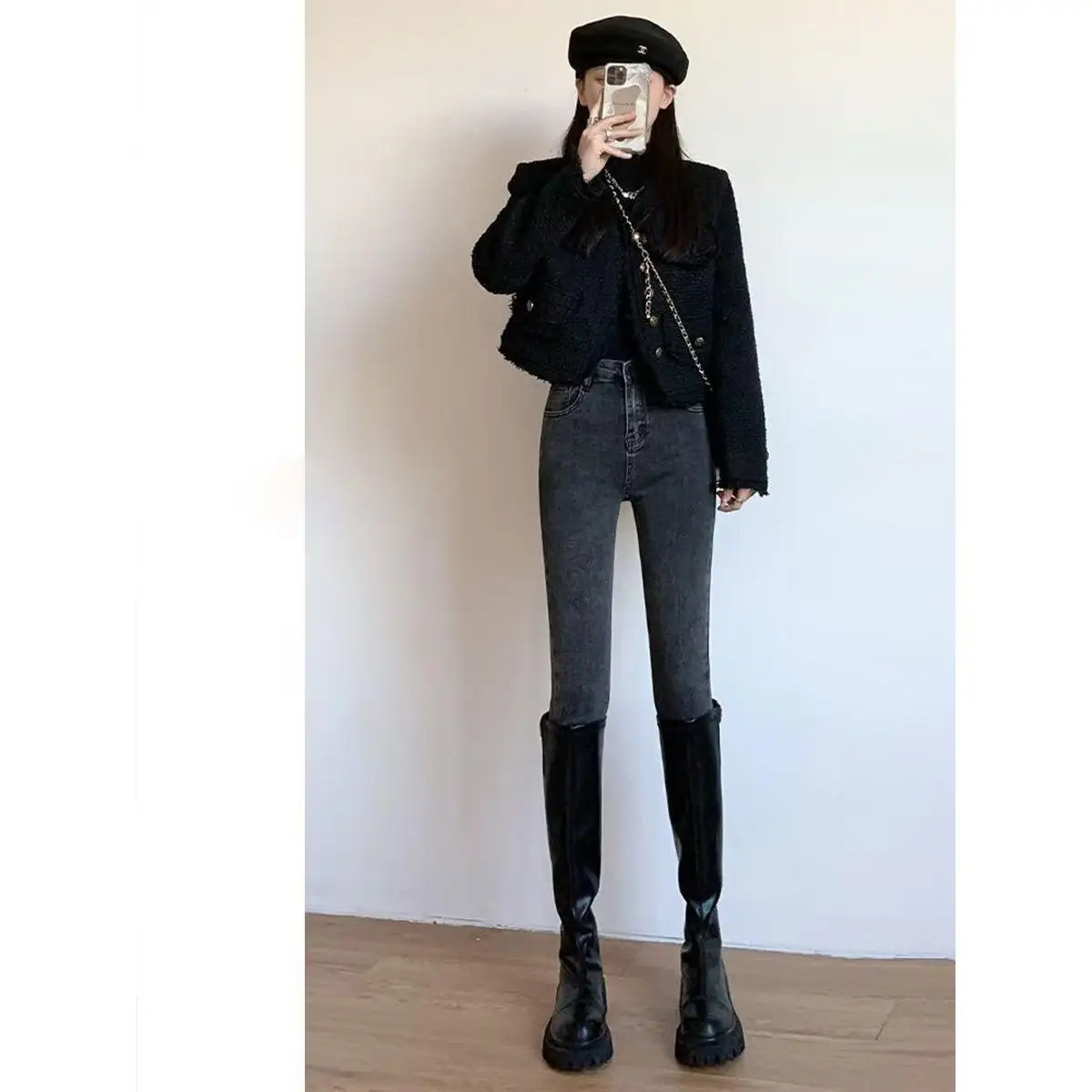 

Корейский дизайнерский кардиган премиум-класса для женщин, весенне-осенний, модный, маленький размер, элегантный, стильный