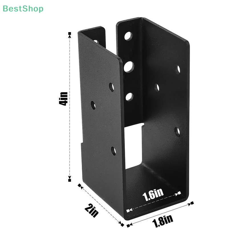 2x4 Joist Hanger Deck Railing Concealed Connectors Heavy Duty Joist Brackets Set Of 2 Woodwork Beam Support For Pergola Handrail