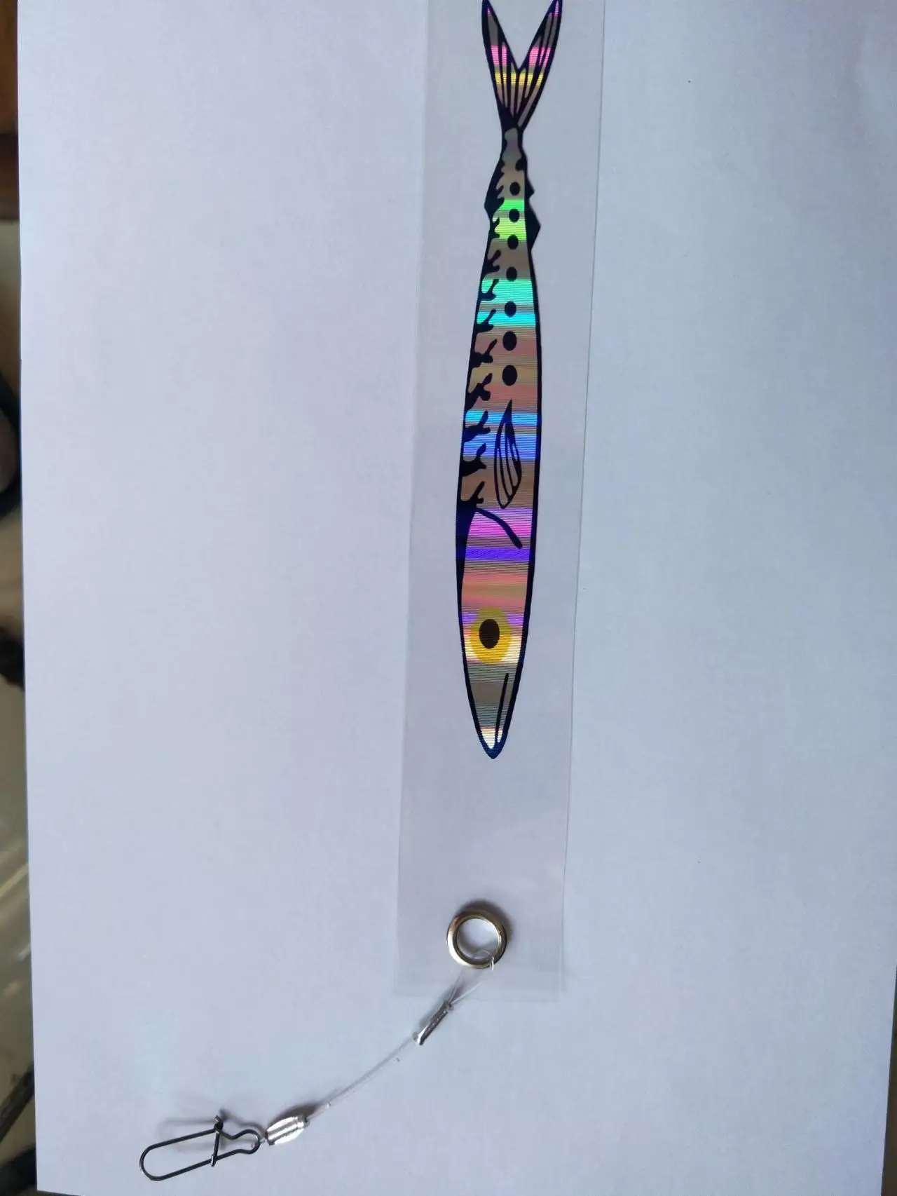 Trolling lures for marine fishing, high-elasticity shelves,bidirectional rotation, 36 inch, 76 fish(19 banners,4 fish/banner)