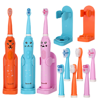 Ultrasonic Fashion Smart Sonic Kids Children's Electric Toothbrush With 6 Brush Heads 6 Modes