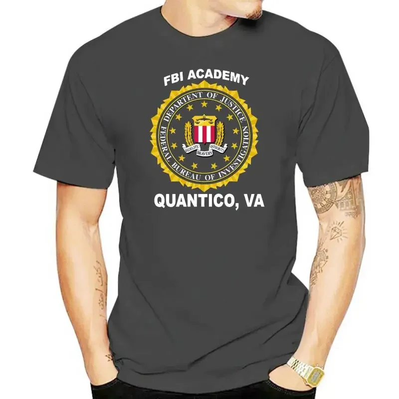 2024 funny summer FBI Academy Quantico T-Shirt Tees - Custom Mens men clothing  graphic t shirts  harajuku  oversized t shirt
