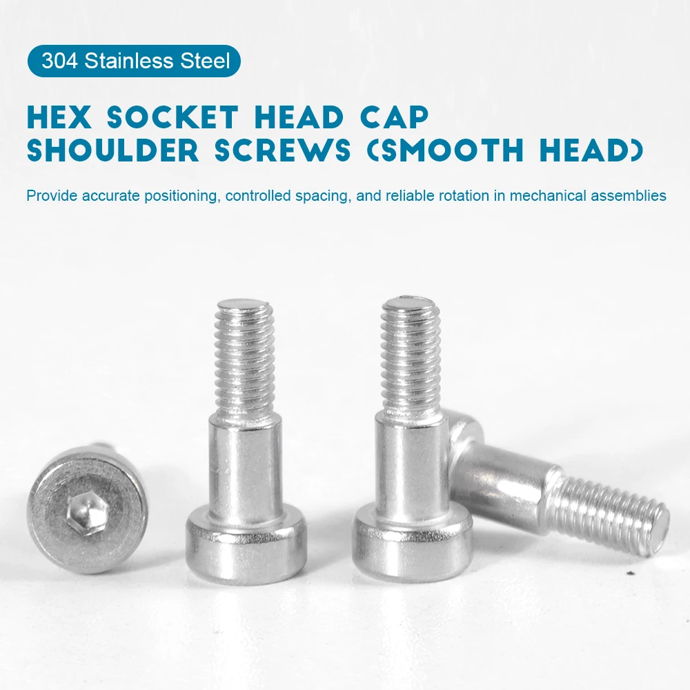 Hexagon Socket Head Shoulder Screws Stainless Steel Hex Socket Shoulder Bolts M2-M10 Hex Socket Shoulder Bolts Step Screw