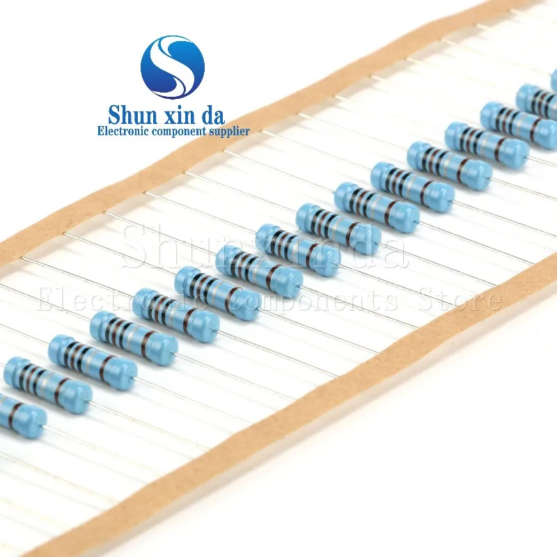 100PCS 1/4W 0R-10M 1% Metal Film Resistor 0.25W 0 2.2 10 56 68 100 120 150 220 330 270 470 1K 2K2 4.7K 100K 10K 470K 1M 10M ohm image 4