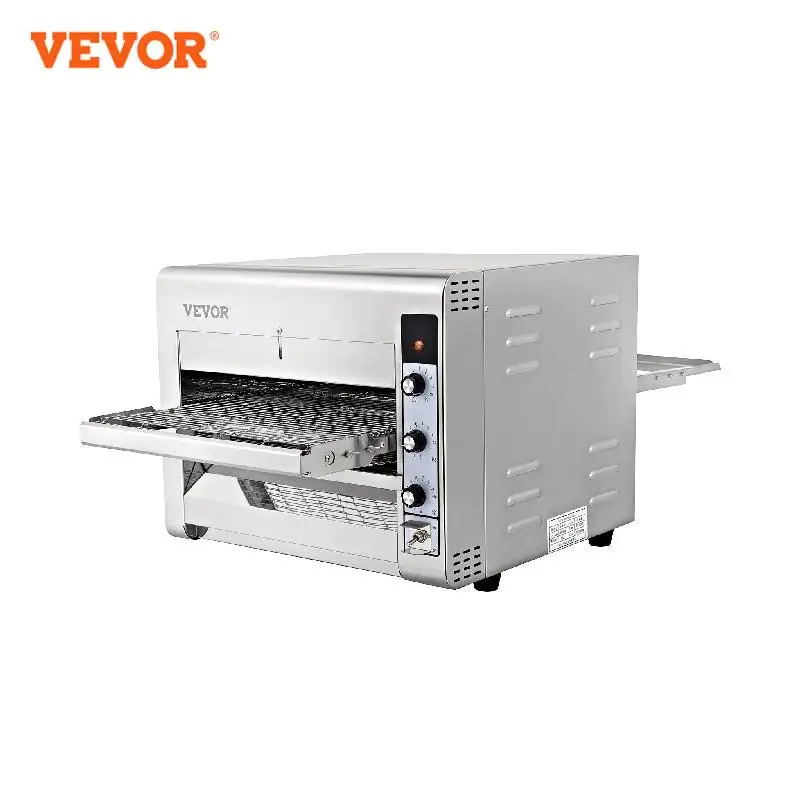 VEVOR สายพานลำเลียงเชิงพาณิชย์เตาอบพิซซ่าเข็มขัดปรับความร้อนและ Speed ครัวเตาอบเครื่องปิ้งขนมปัง W/50-300 °C/122-572 °F อุณหภูมิช่วง
