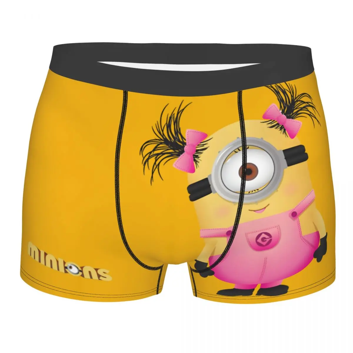 Despicable Me Minions Minions Twintails Underpants Cotton Panties Men's Underwear Print Shorts Boxer Briefs