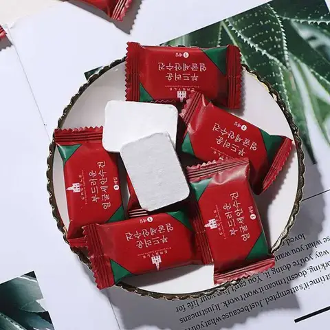 일회용 여행 타월 압축 얼굴 물티슈, 소형 태블릿 미니 물티슈, 삼각 물티슈, 세척 가능한 수건, 1 개, 20 개