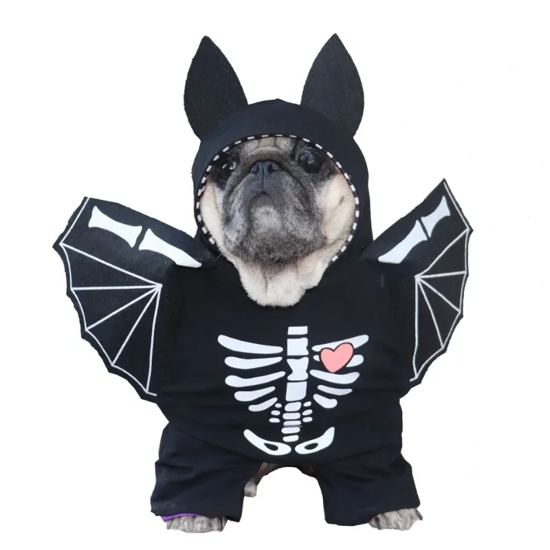 Ropa de murciélago para perros, divertidos disfraces de Halloween para mascotas, disfraces cómicos para mascotas, ropa de fiesta para gatos