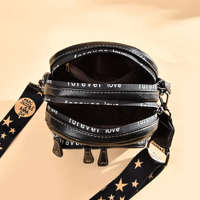 2023 Fashion Small Round Bag New Hand Bag Women\'s Korean Fashion Niche Single Shoulder Messenger Bag