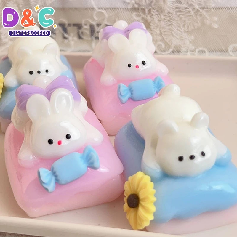 Cute Cartoon Bunny Puppy Squeezy Toys Soft Mochi Decompression Toys Slow Rebound Squeezing Fidget Toy For Kid Gifts