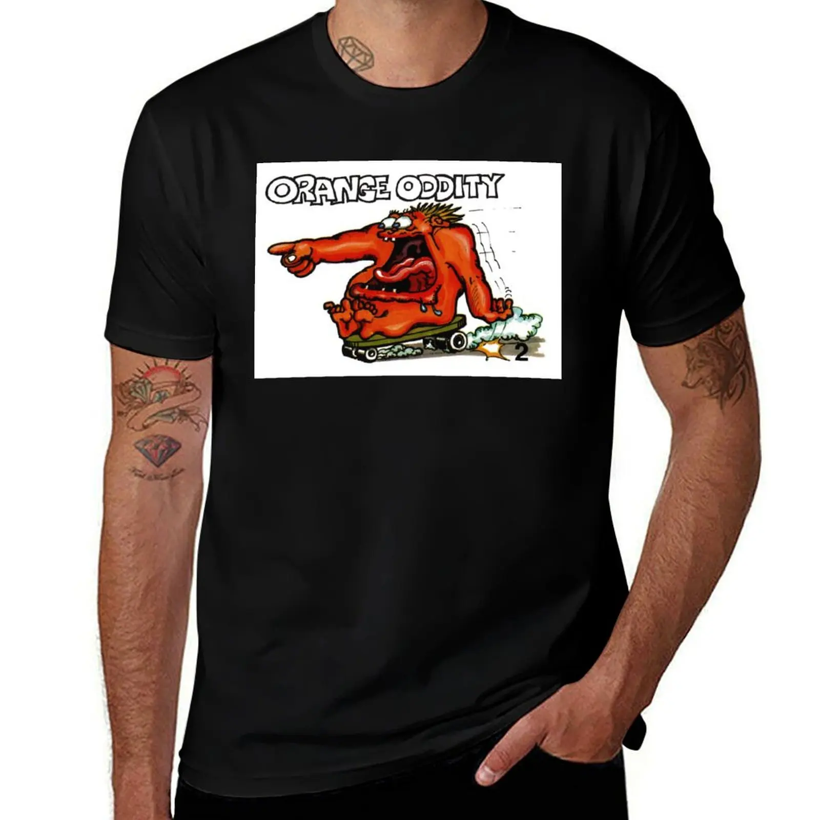 Orange Oddity #2 Mad Hot Rods, Allen's & Regina, New Zealand T-Shirt Plus Size Simple Casual Top T-Shirt