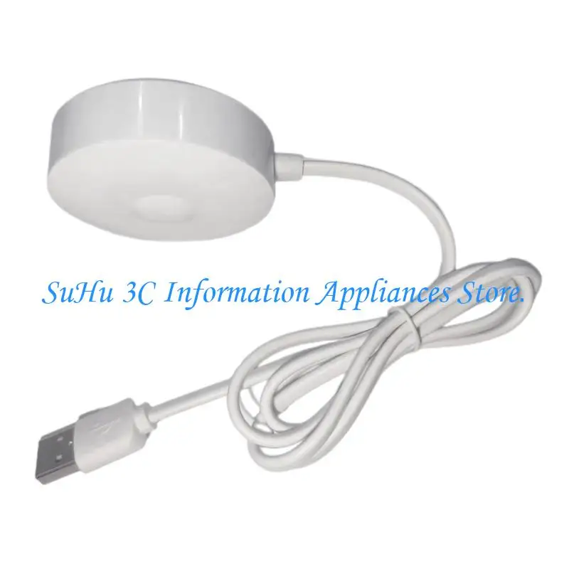 Universal Electric Toothbrush Magnetically Travelling Dock For Io7 Io8 Io9 Models 1m USB Cable White ABS Charging Base