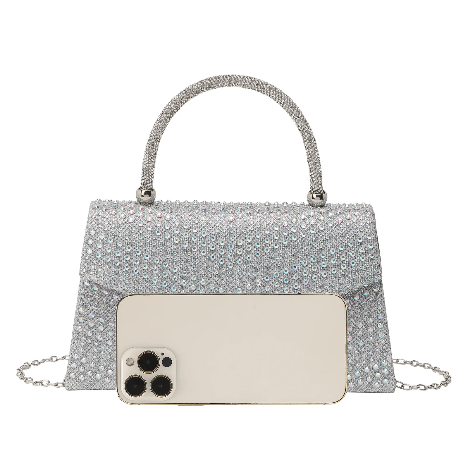 Diamond Shiny Bling Handbag Wedding Party Dinner Bag Temperament Evening Women's Bag Carteras Diseñador De Lujo Bolsos De Fiesta
