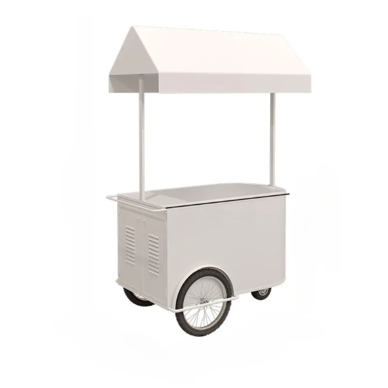 Mobile Stall Display Rack, Commercial Vending Cart with Promotional Float for Supermarket Events & Exhibition Booths