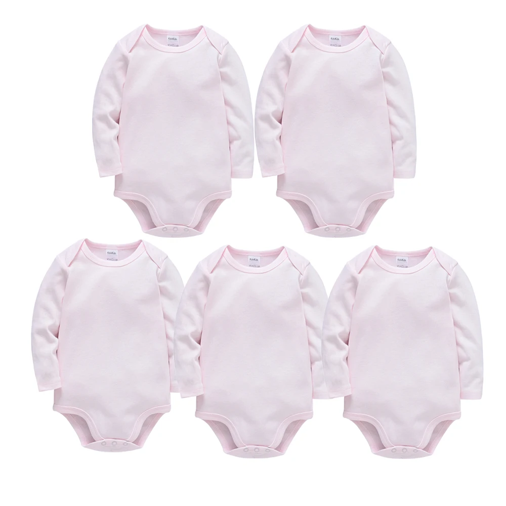 Kavkas 3 Pcs 5 Pcs 7 Pcs Baby Boy Bodysuit 0-24 Months 100% Cotton Full Sleeve Autumn Newborn Girls Clothes