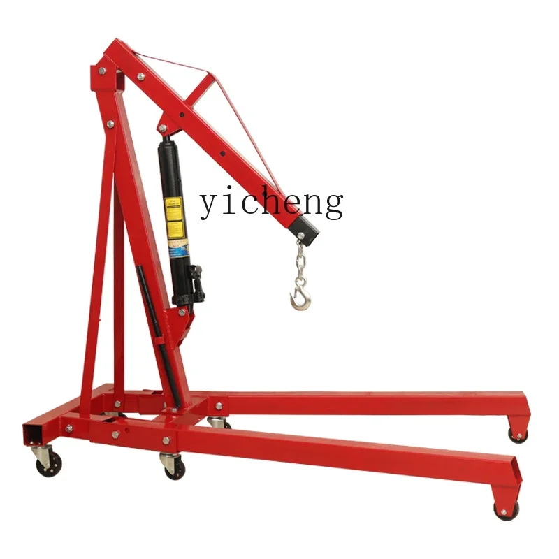 TQH automobile engine crane hanger 2t folding small crane manual movable engine lifting 3 tons mobile crane
