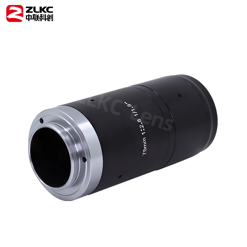 Lente manual lris HD para cámara de 5 megapíxeles, lente de longitud focal fija, 75mm, 1/1, 8 pulgadas, FA, de alto rendimiento