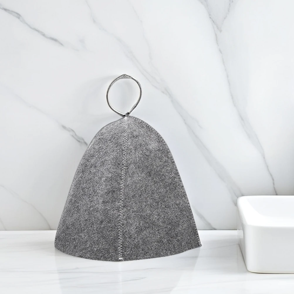 

4 Pcs Sauna Cap Caps for Men Bathing Hats Heat Insulation Comfortable Felt Man Accessories