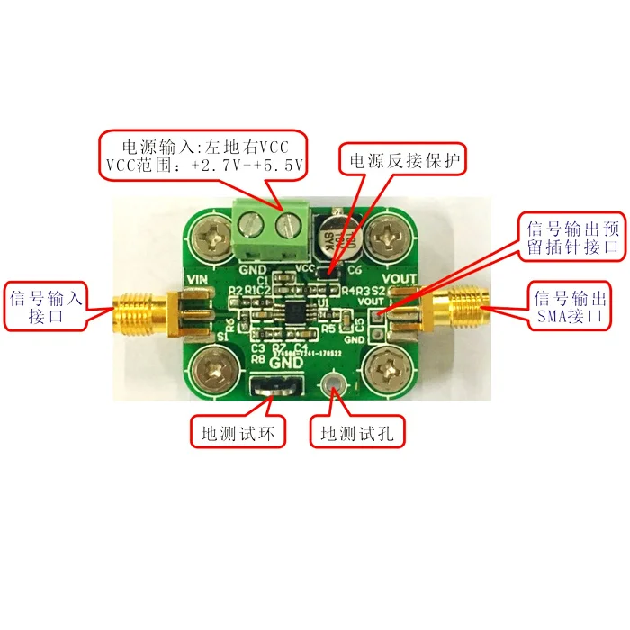 AD8361 Module Low Frequency to 2.5GHz Effective Value Detection Mean Response Power Detector Radio Frequency