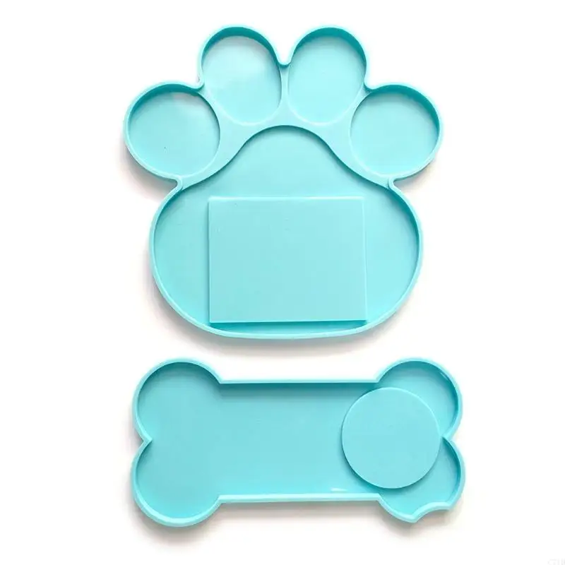 

Memorial Pet Tombstone Mold Dog Bone Paw Epoxy Resin Casting Silicone Mold