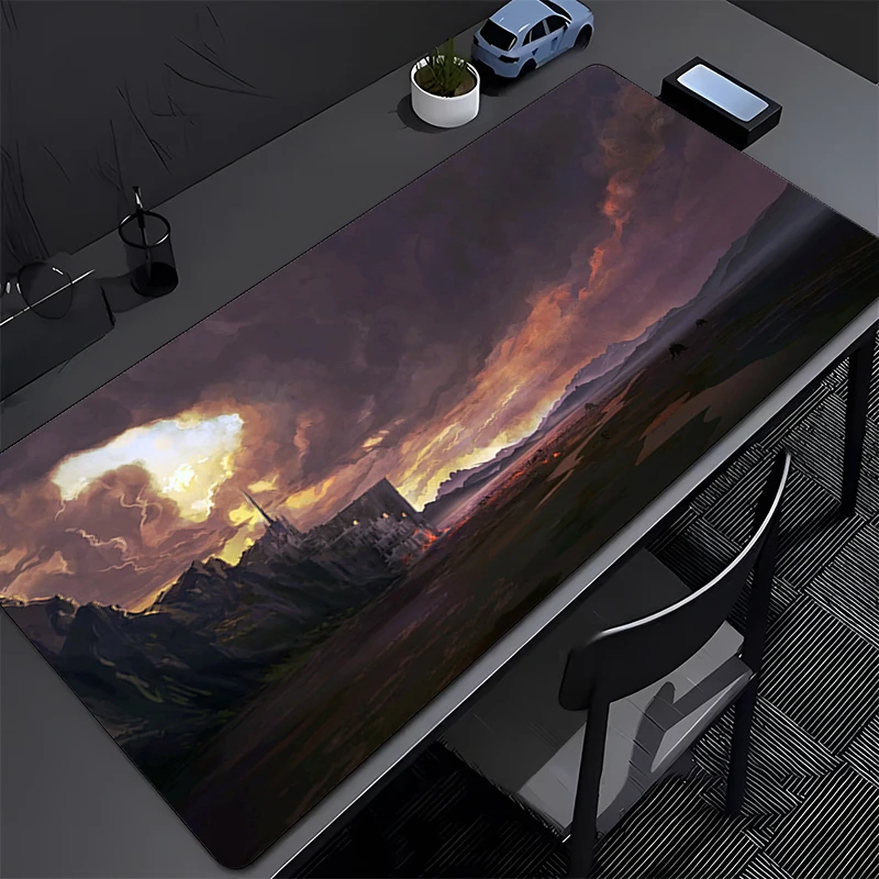 

Mouse Pad Anime Scenery Mousepad Computer Keyboard Pad L-Lords The R-rings Mouse Mat Gamer Soft Office PC Table Mat Desktop Mat