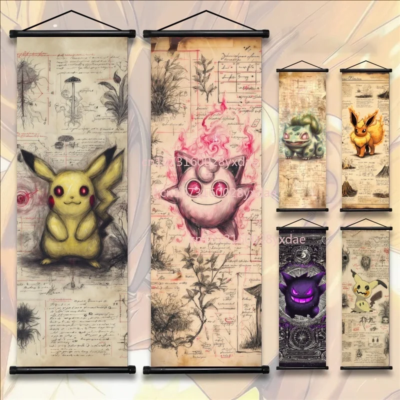 poster-de-pokemon-arte-de-parede-impressa-em-anime-imagens-de-gengar-pintura-de-charizard-em-tela-posteres-de-pikachu-para-decoracao-de-casa-e-quarto