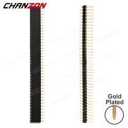 Male Female Single Row 40 Pin Header 2.54mm Gold Plated Breakable Extension Connector Strip for Arduino PCB Socket Raspberry