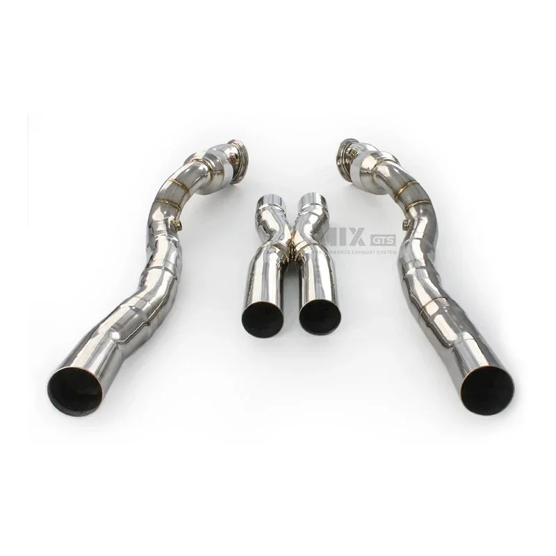 Catless Exhaust Downpipe for Ferrari Vehicle Air Converter High Flow Tube Engine Performance System F12 6.2L v12