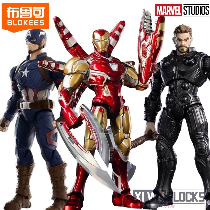 

BLOKEES Building Block Marvel Beyond Captain America Thorodins on Mark 85 EXversion Movable Toy Splicing Model Gift