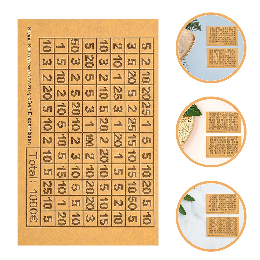 

40 Sheets Challenge Savings Tracker Stickers DIY Money Box Number Labels Savings Bank Holiday Birthday Gift Budget Binder Labels