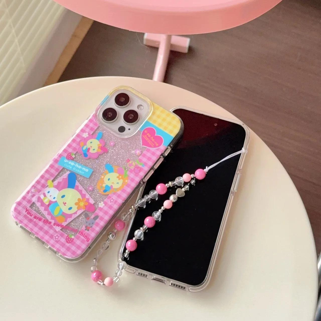

Soft TPU Case with Strap Mobile Phone Back Cover For iPhone 13,13Pro, 14,14Pro, 15 15Pro 16 Pro Max, Protect Shell Skin, New