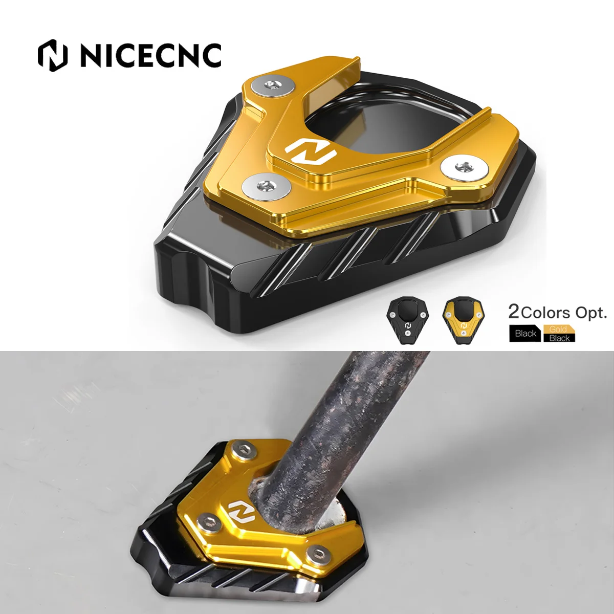 

NICECNC For Suzuki DRZ400SM 2005-2024 DRZ400S 2000-2024 2023 DR-Z 400S 400SM 400 S SM Kickstand Kick Side Stand Pad Extension