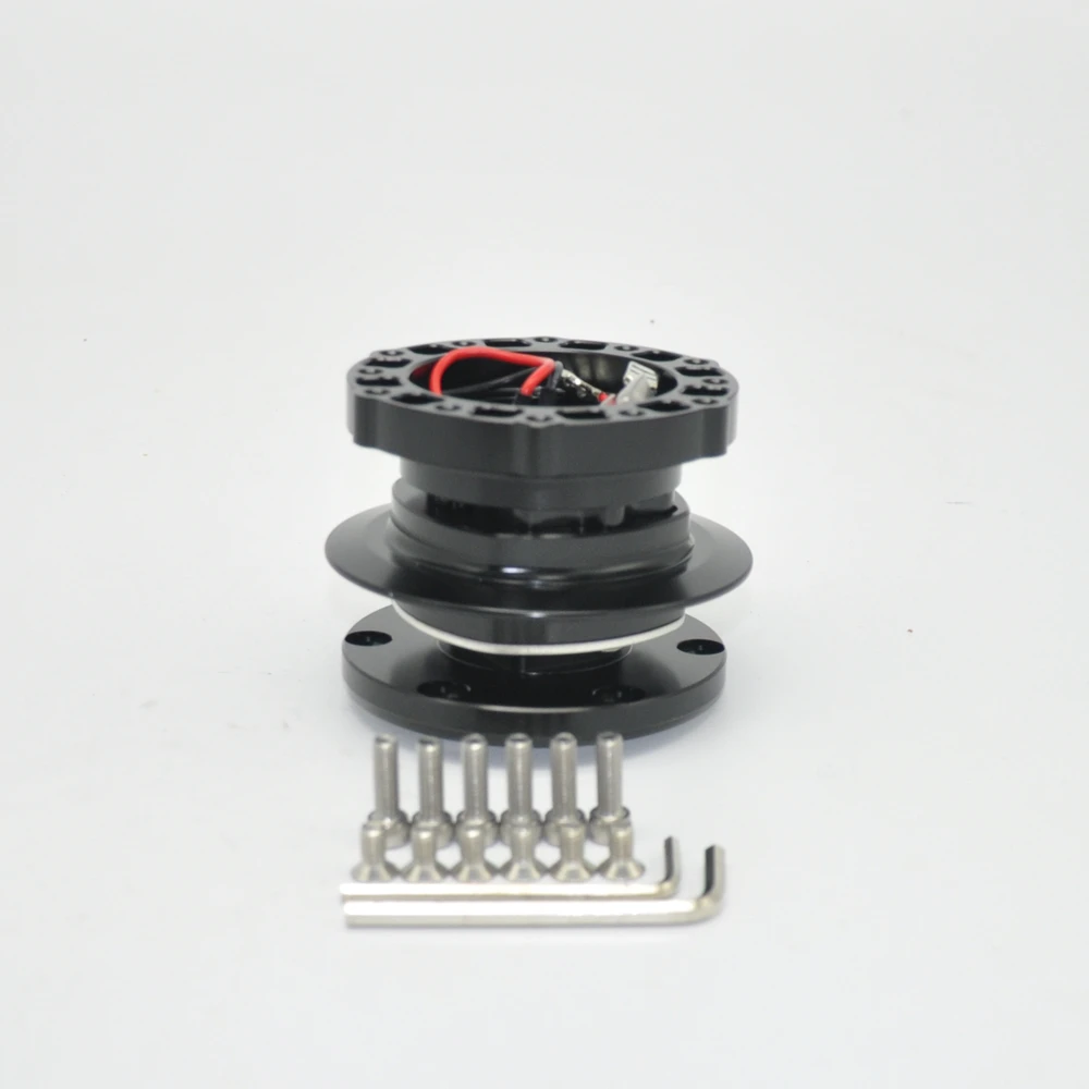 New Anti-shake Steering Wheel Snap Off Quick Release Hub Adapter Boss kit Universal Black