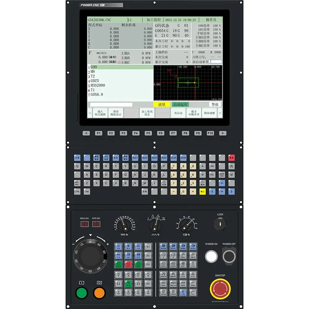 2026 Premium Products 1 15 Inch Open Cnc Controller Dual Channel 5 Axis Linked Turning and Milling Compound Rtcp Function for La