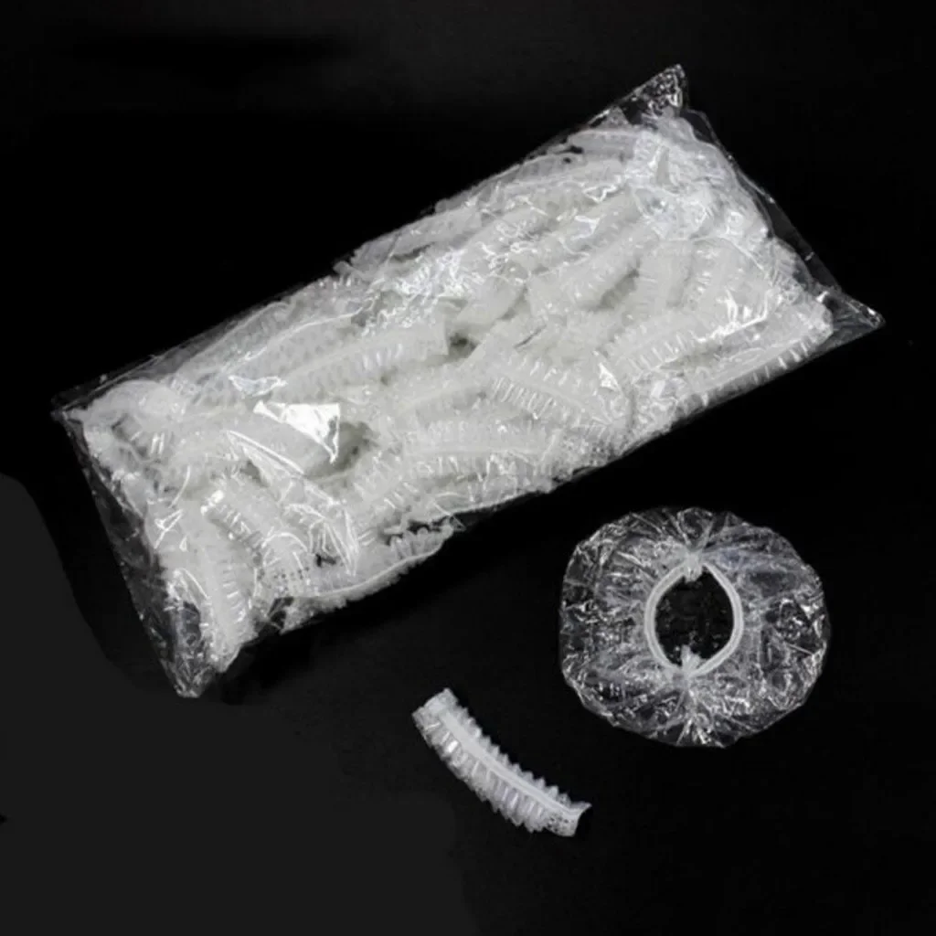 100Pcs Disposable Hair Dye Earmuff Waterproof Ear Cover Baking Oil Wash Shower Bathing Barber Hairdressing Cleaning Accessories