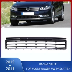 Front Bumper Grille Racing Grill With Chrome Bright Strips Frame For Volkswagen VW Passat B7 2011 2012 2013 2014 2015 3AA853671