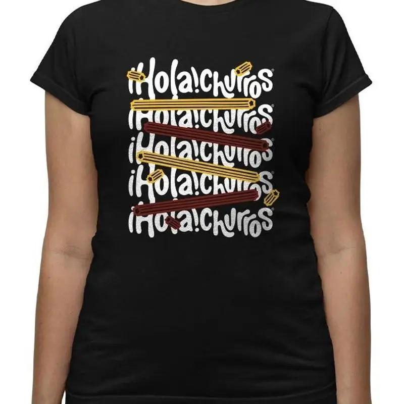 

Colorful Churro Art Fun Print Women's T shirt