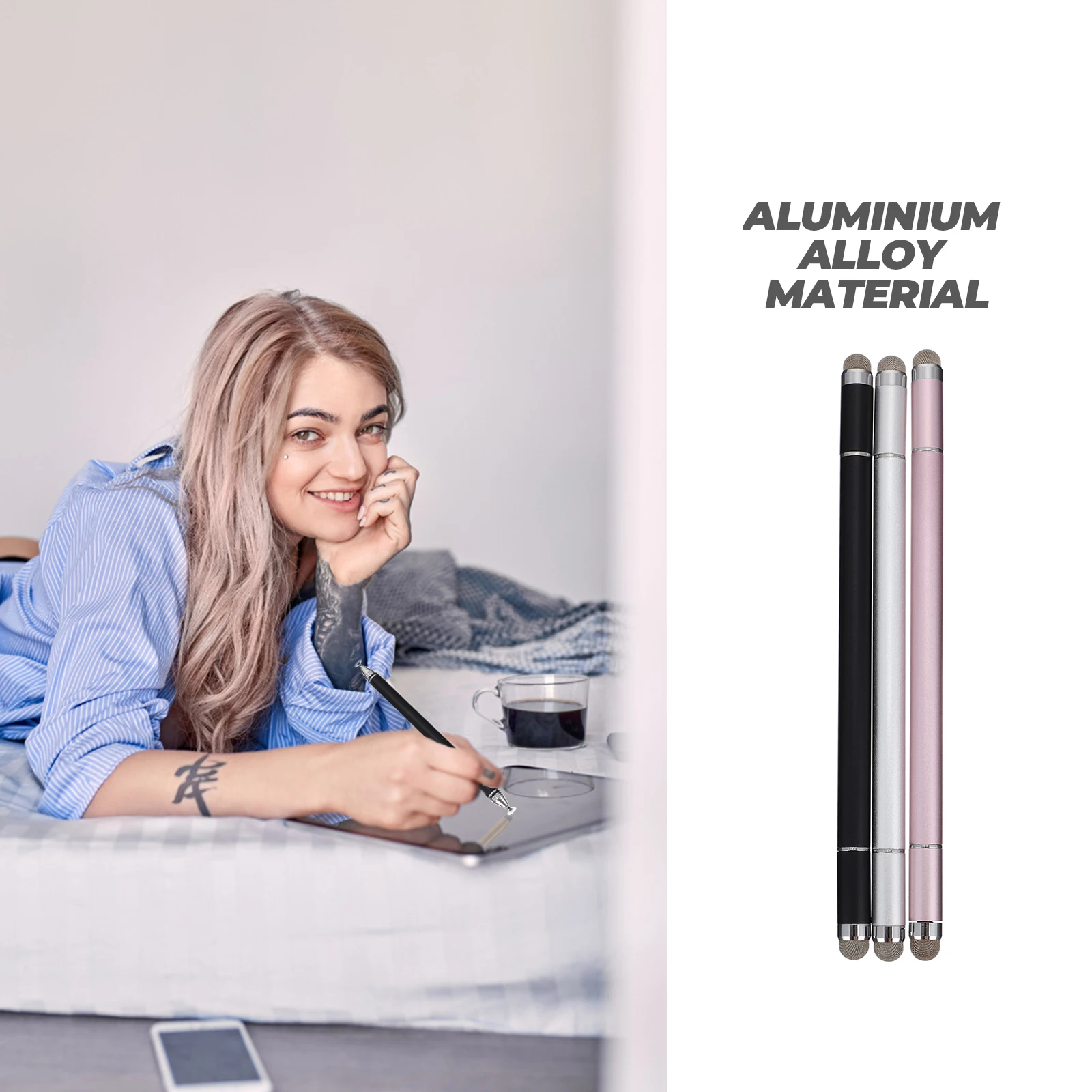 

Capacitive Stylus High Sensitivity Tip Lightweight Portable Screen Touch Stylus Pen Compatible Most Devices Gifts